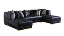 Switch S8155 DASHA BLACK VELVET SECTIONAL 3 image