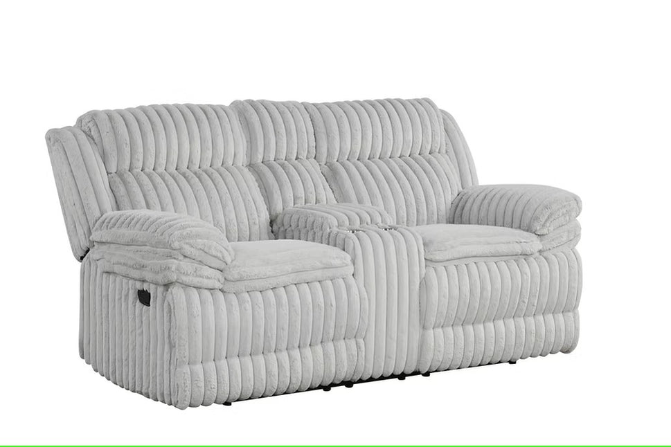 S3939 MELLO GREY 3 PIECE RECLINING LIVING ROOM SET