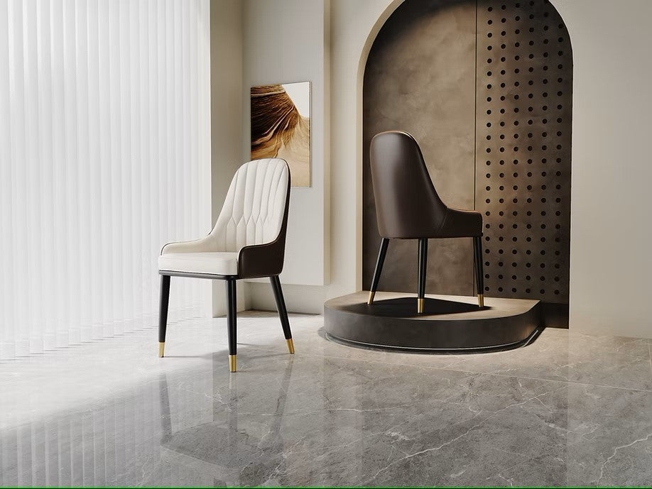 LEXI GLOSSY WHITE 79" DINING TABLE - SERAPION CHAIRS CAN BE PURCHASED SEPERATELY