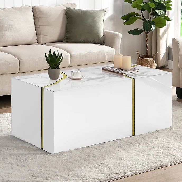 A-CT05 STONE COFFEE TABLE