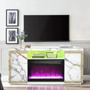 Switch A-F04 VERSA WHITE TV STAND WITH LED, BLUETOOTH AND FIREPLACE 3 image