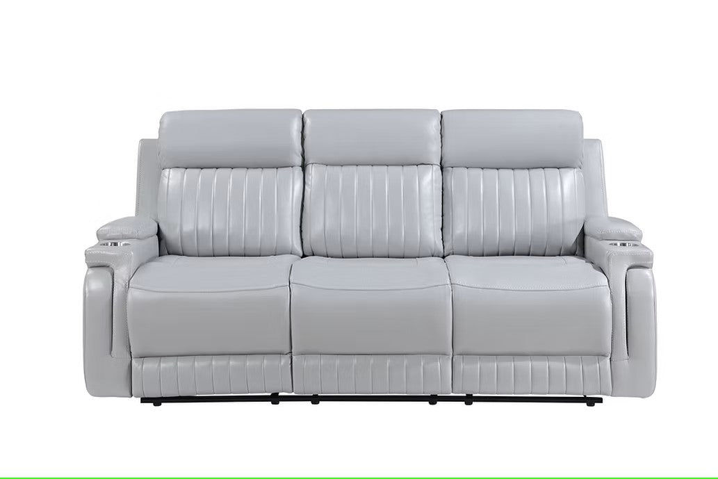 S2121 ETHAN 3 PIECE WHITE FABRIC LIVING ROOM SET