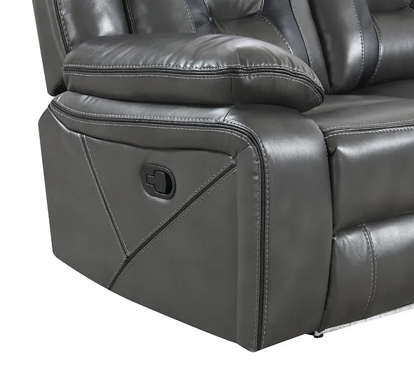 S8098 CONCORD 3 PIECE LIGHT GREY RECLINING SET