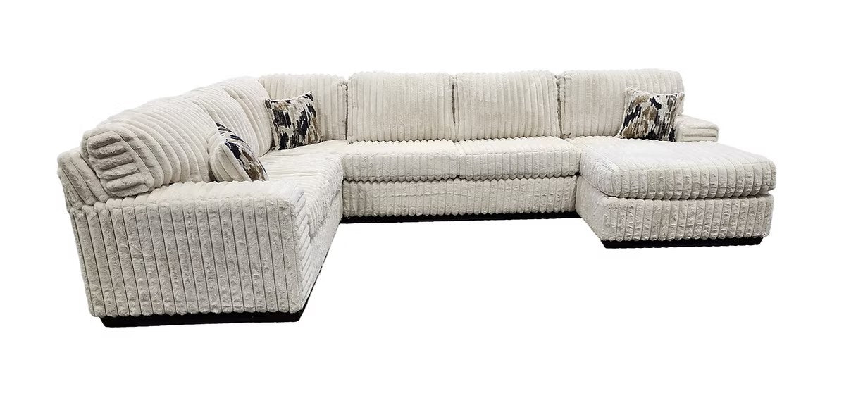 S319 AUSTIN 3 PIECE IVORY SECTIONAL