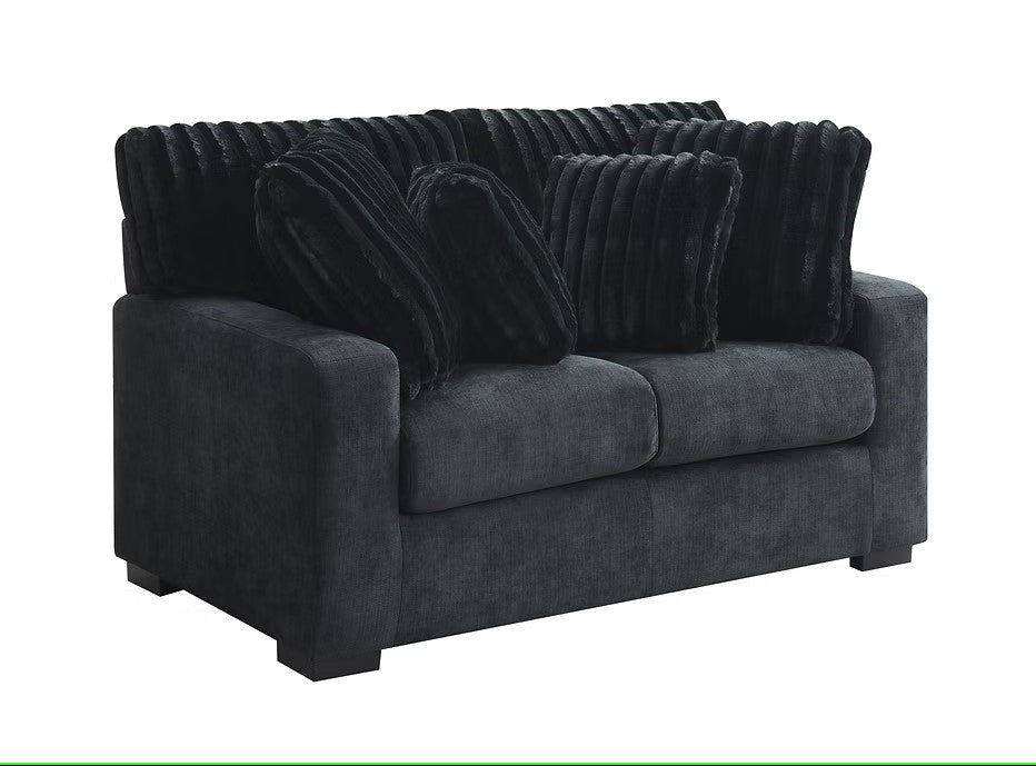 S1800 TARRA BLACK LIVING ROOM SET AVAILABLE AS 2 PIECE OR 3 PIECE