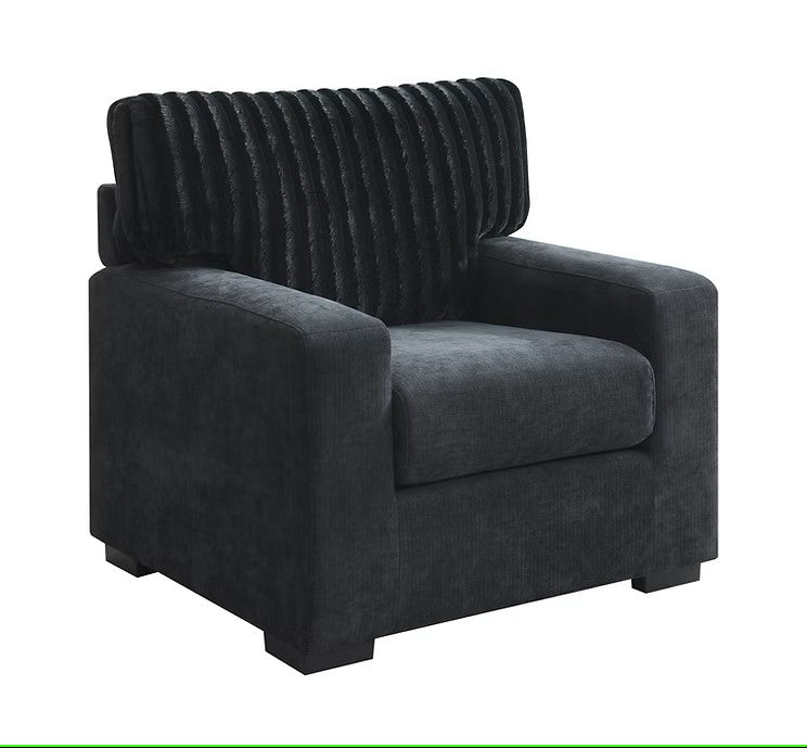 S1800 TARRA BLACK LIVING ROOM SET AVAILABLE AS 2 PIECE OR 3 PIECE