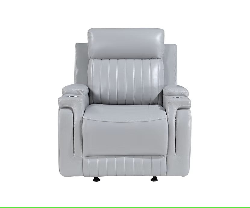 S2121 ETHAN 3 PIECE WHITE FABRIC LIVING ROOM SET