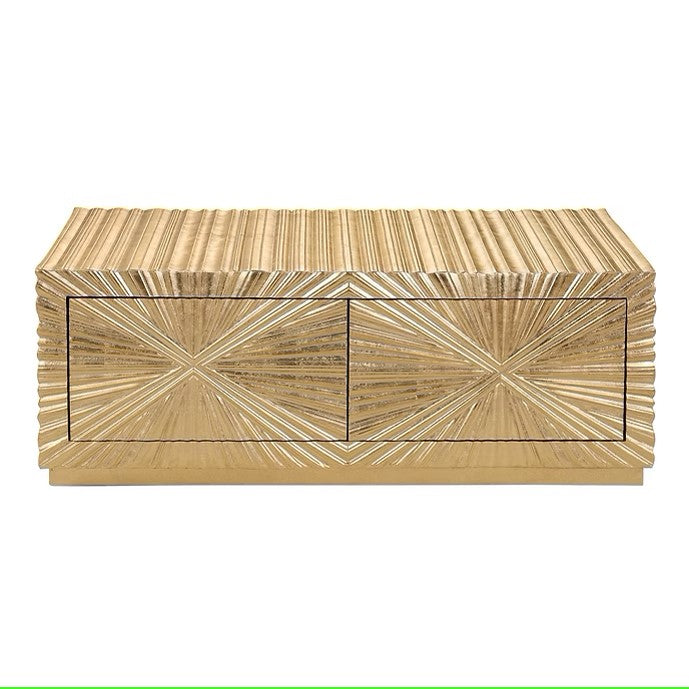 A-CT06 HELIOS GOLD LEAF COFFEE TABLE
