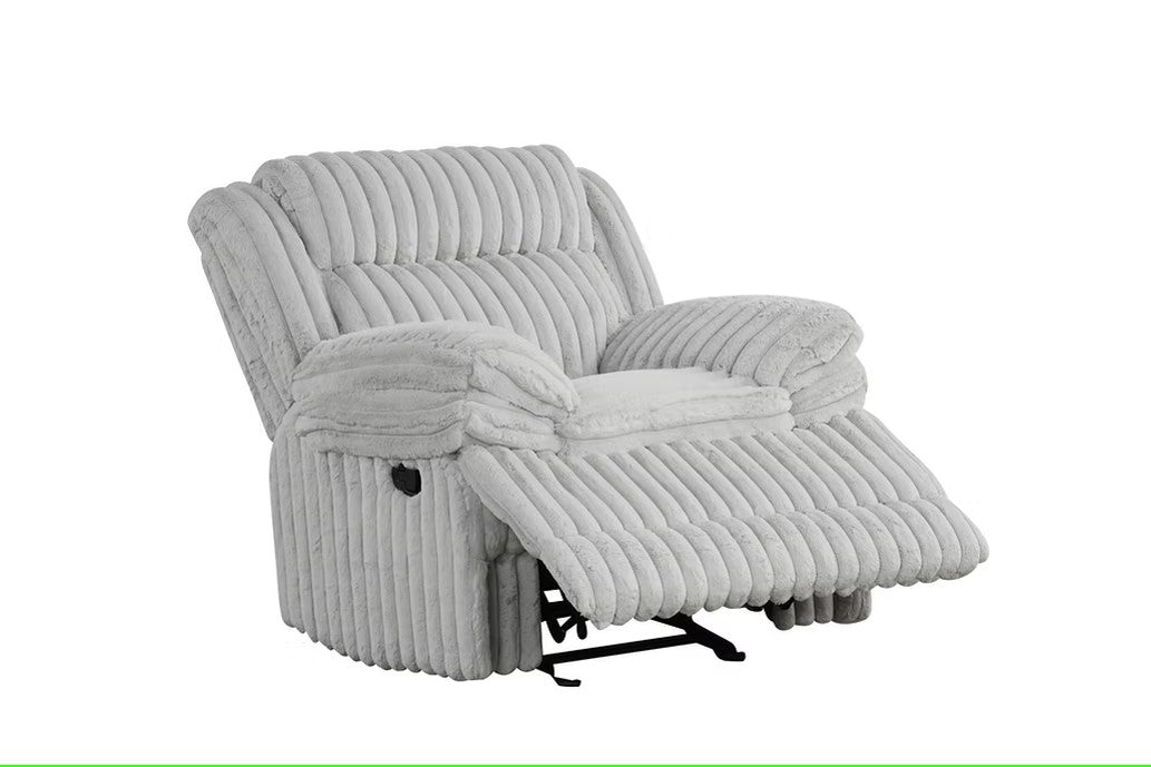 S3939 MELLO GREY 3 PIECE RECLINING LIVING ROOM SET