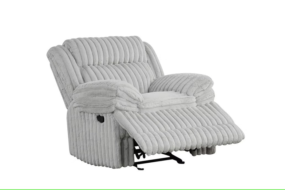 S3939 MELLO GREY 3 PIECE RECLINING LIVING ROOM SET