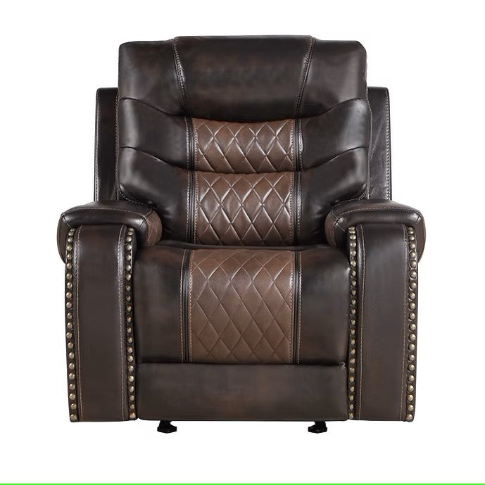Phoenix II Brown Reclining Living Room Set | 3-Piece Sofa Set Houston