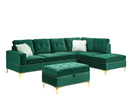 Switch S123 JOY REVERSIBLE GREEN SECTIONAL AVAILABLE AS 2 PIECE OR 3 PIECE WITH OTTOMAN 3 image