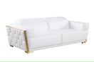 Switch MI-1245 HEXOR WHITE ITALIAN LEATHER LIVING ROOM SET AVAILABLE AS 2 PIECE OR 3 PIECE SET 3 image