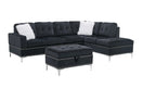 Switch S123 JOY REVERSIBLE BLACK SECTIONAL AVAILABLE AS 2 PIECE OR 3 PIECE WITH OTTOMAN 2 image