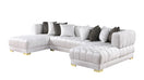 Switch S8155 DASHA WHITE VELVET SECTIONAL 3 image