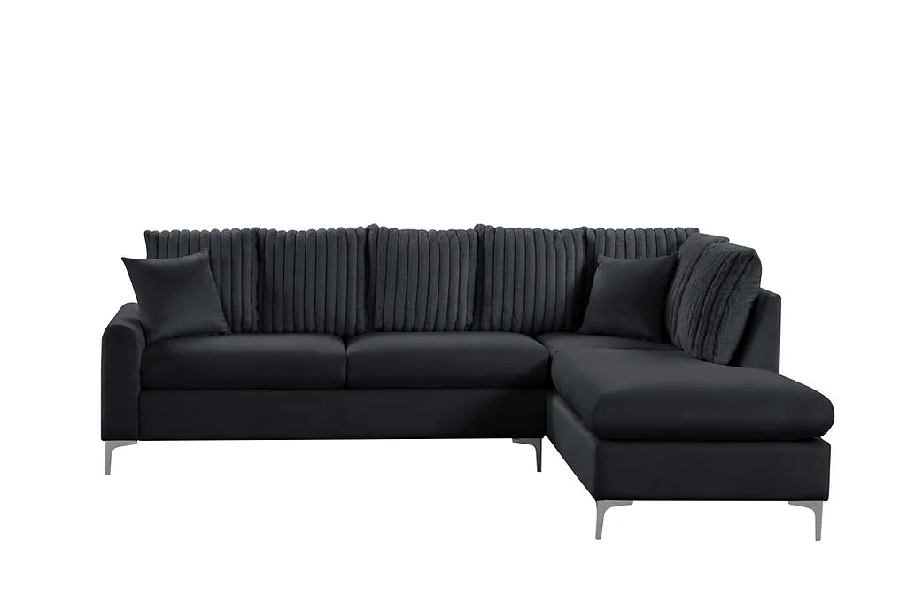 S250 ELINA BLACK SECTIONAL