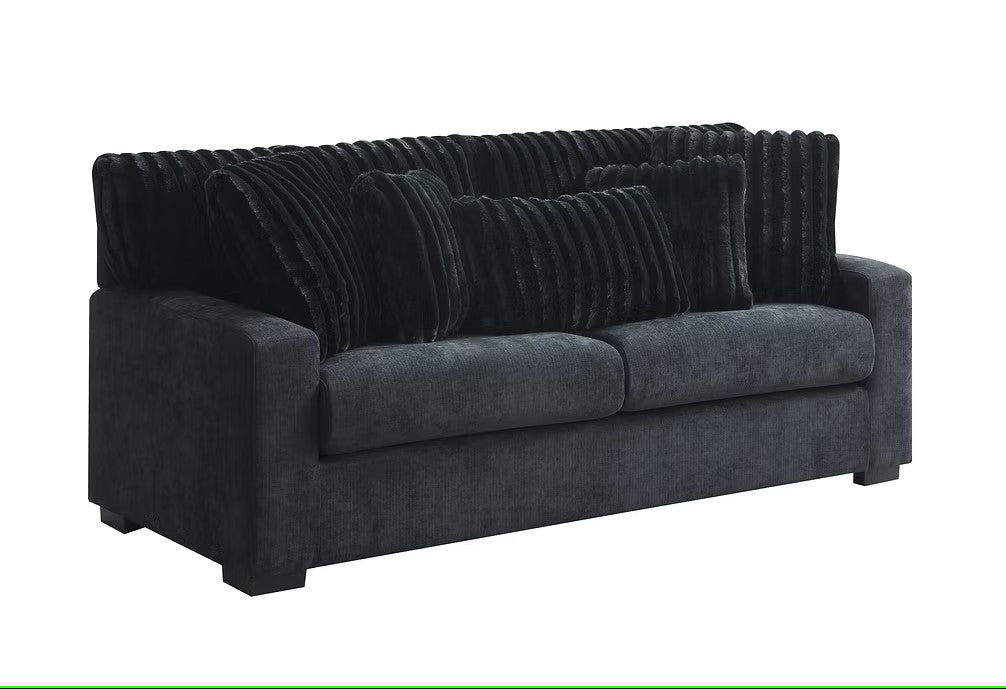 S1800 TARRA BLACK LIVING ROOM SET AVAILABLE AS 2 PIECE OR 3 PIECE