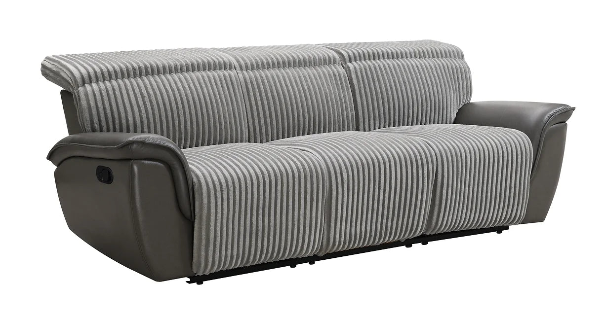 S9112 TWIST GREY 3 PIECE RECLINING LIVING ROOM SET