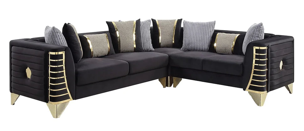 S4020 DONOVAN BLACK SECTIONAL