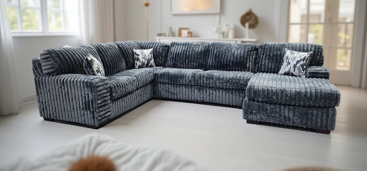 S319 AUSTIN 3 PIECE GREY SECTIONAL
