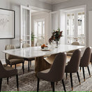 Switch LEXI GLOSSY WHITE 79&quot; DINING TABLE - SERAPION CHAIRS CAN BE PURCHASED SEPERATELY 2 image