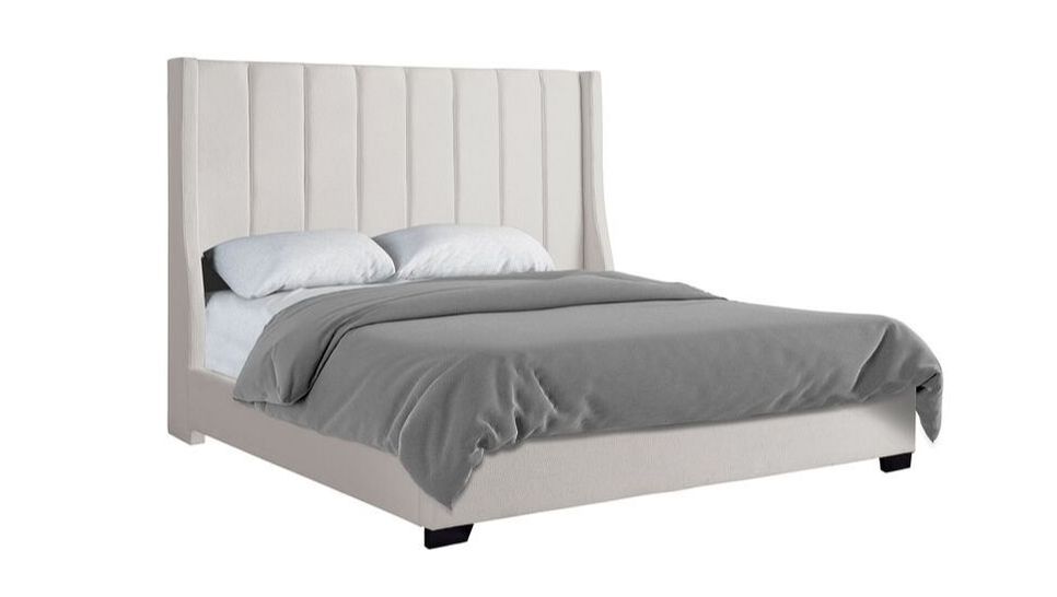 HH407 6FT -  OFF WHITE BED AVAILABLE IN QUEEN AND KING SIZES
