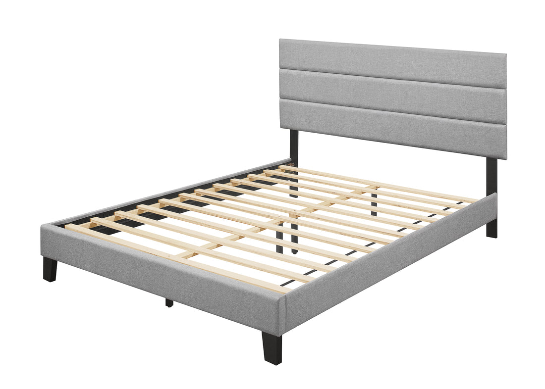 HH610 GRAY PLATFORM BED AVAILABLE IN TWIN, FULL, QUEEN AND KING SIZES