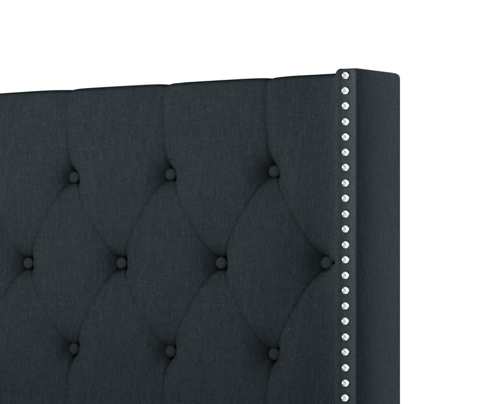 HH760 CHARCOAL PLATFORM BED AVAILABLE IN TWIN, FULL, QUEEN AND KING SIZES
