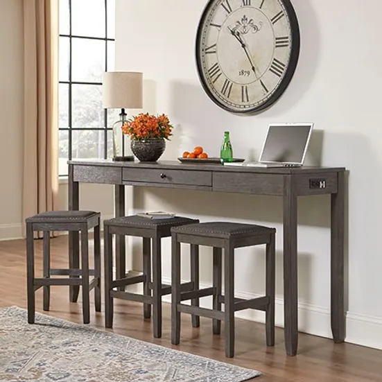 ASHLEY D388-223 CAITBROOK 4 PIECE COUNTER TABLE SET