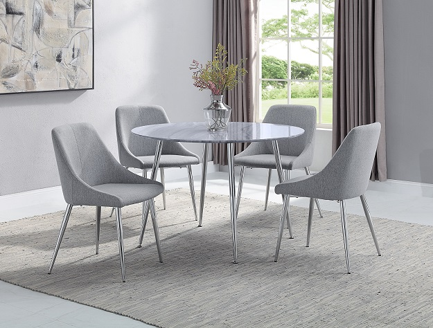 1173 - 5P TOLA DINING TABLE WITH 4 CHAIRS