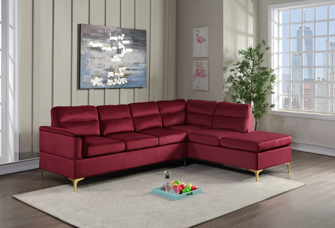VOGUE RED SECTIONAL
