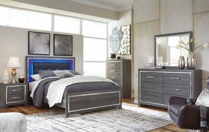ASHLEY B214 LODANNA BED AVAILABLE IN QUEEN AND KING SIZES