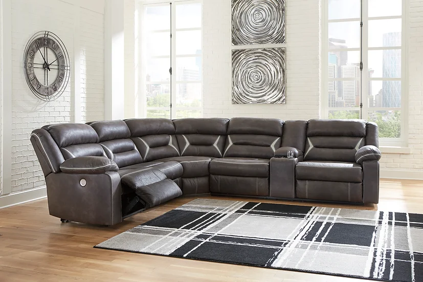 ASHLEY 13104 KINCORD RECLINING SET AVAILABLE IN MIDNIGHT BLACK