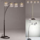 Switch 4893PEW RAIN DROP ARC LAMP 84&quot;H PEWTER 2 image