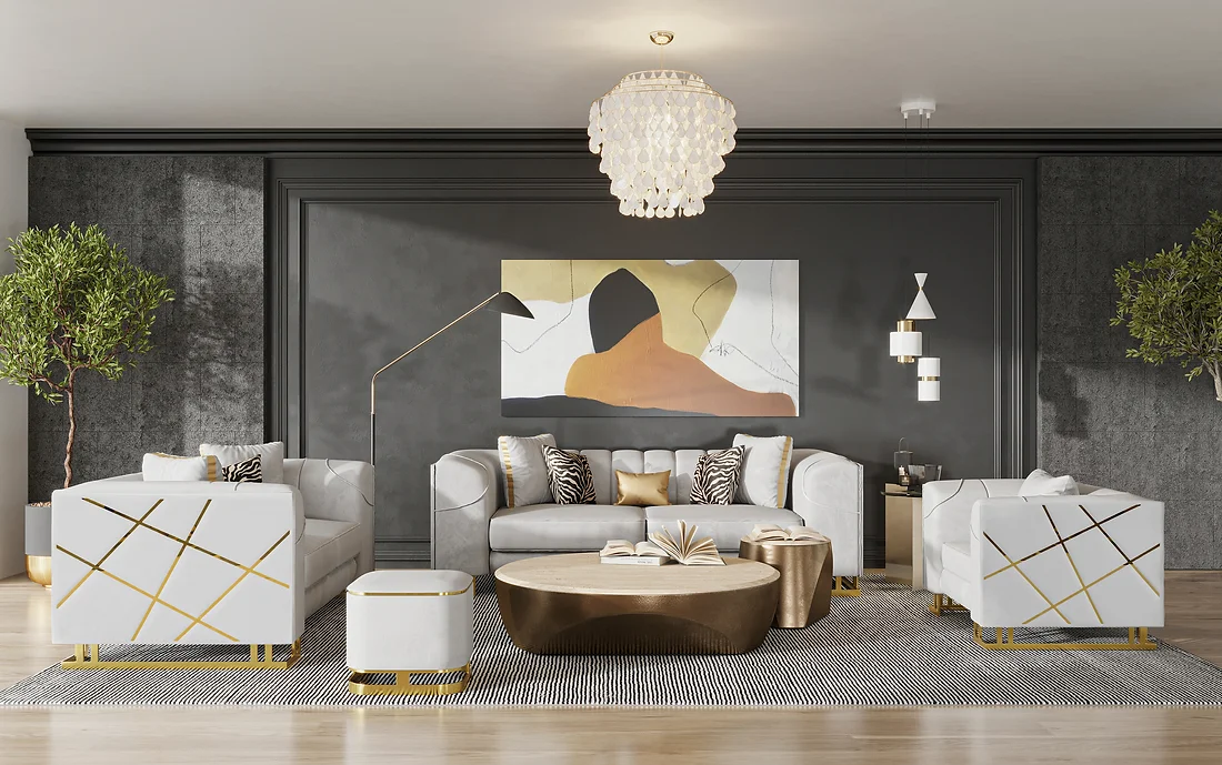 S901 Designer Living room Set available as 2 Piece or 3 Piece