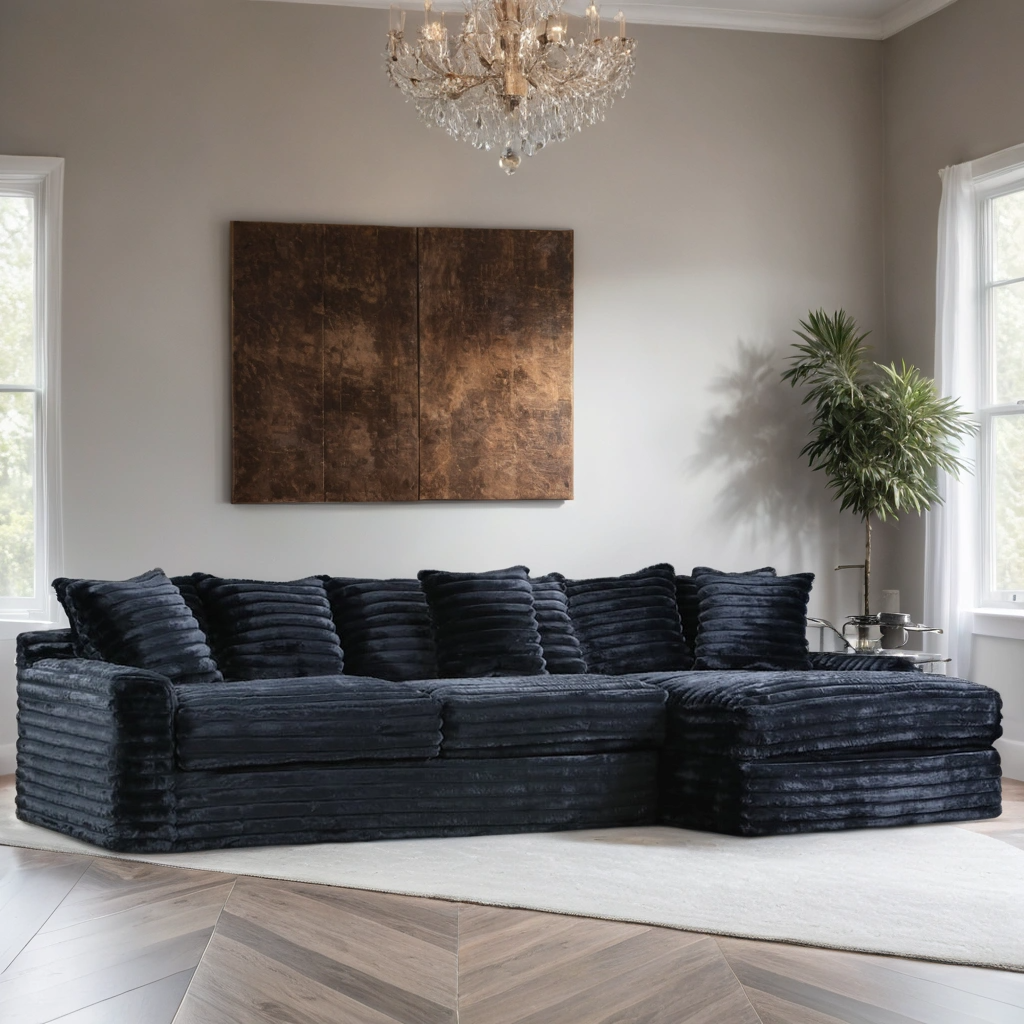 4810 JULIA BLACK SECTIONAL