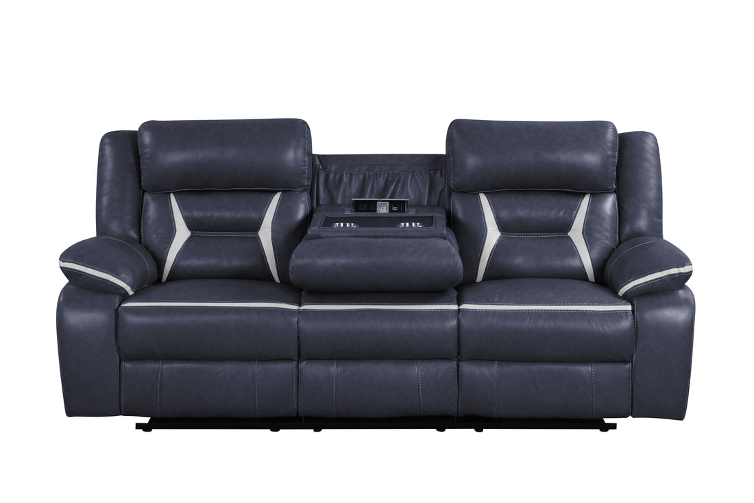 LUKA OVERSIZED 3 PIECE RECLINING SET AVAILBLE IN GRAY, BROWN AND BLUE