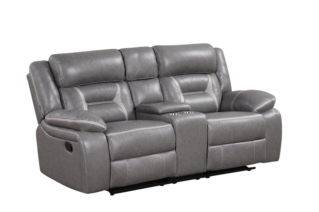 LUKA OVERSIZED 3 PIECE RECLINING SET AVAILBLE IN GRAY, BROWN AND BLUE