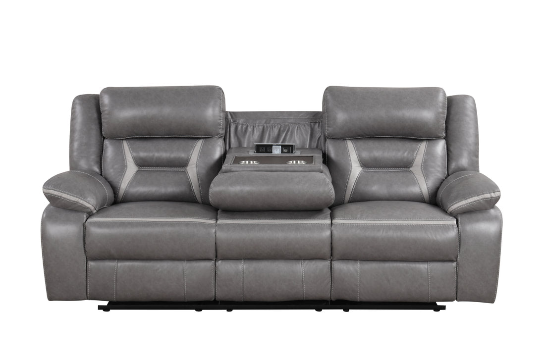 LUKA OVERSIZED 3 PIECE RECLINING SET AVAILBLE IN GRAY, BROWN AND BLUE