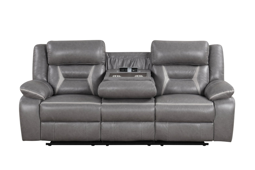 LUKA OVERSIZED 3 PIECE RECLINING SET AVAILBLE IN GRAY, BROWN AND BLUE