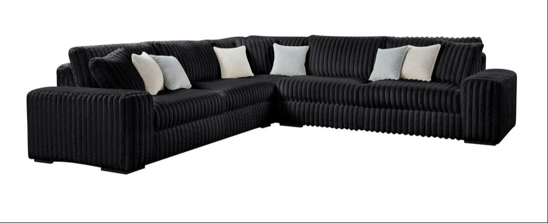 MASHMALLOW  BLACK OVERSIZED SECTIONAL