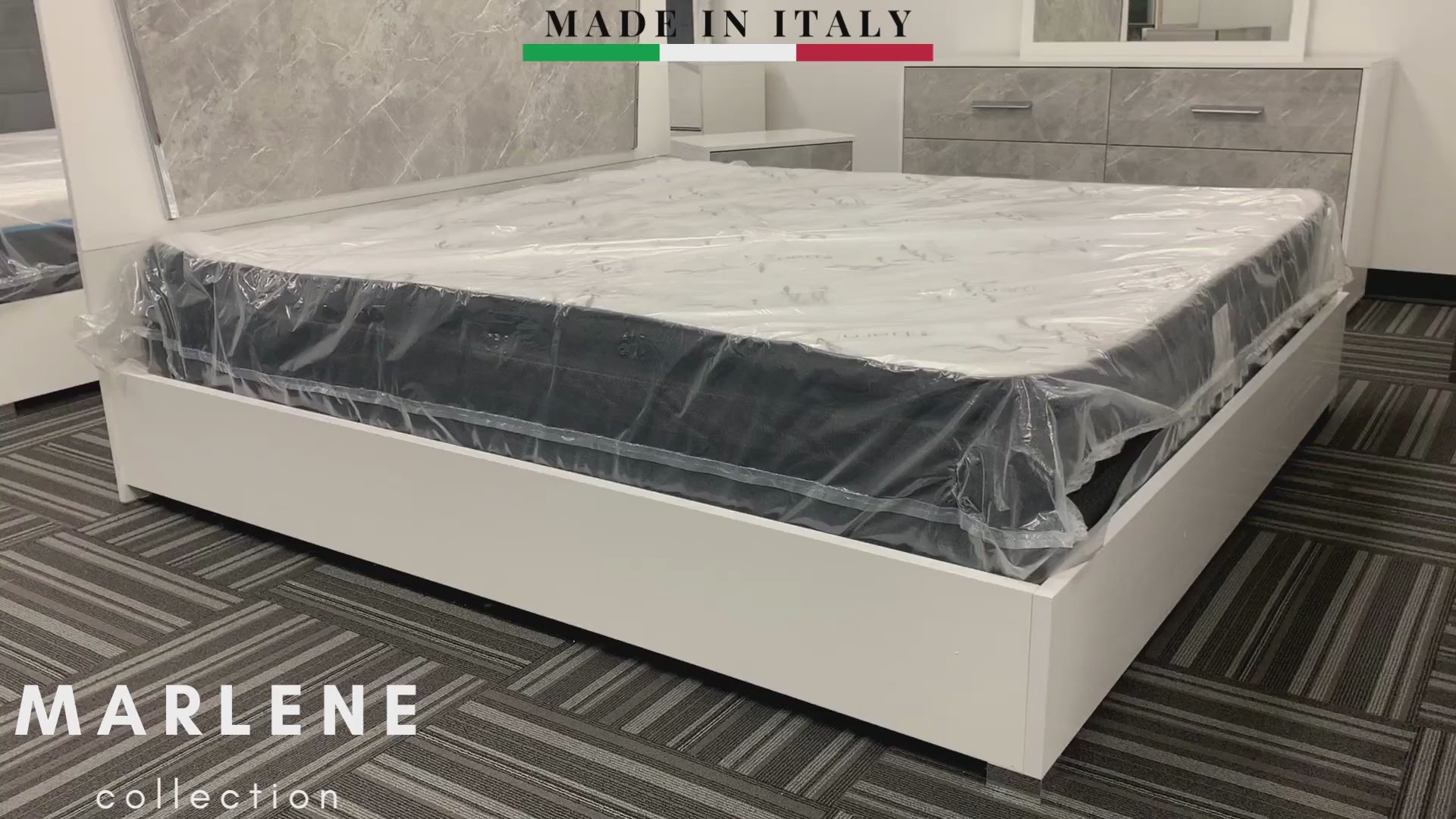 MARLENE COLLECTION BEDROOM SET AVAILABLE IN QUEEN AND KING SIZES AS 4 PC OR 5 PC SETS