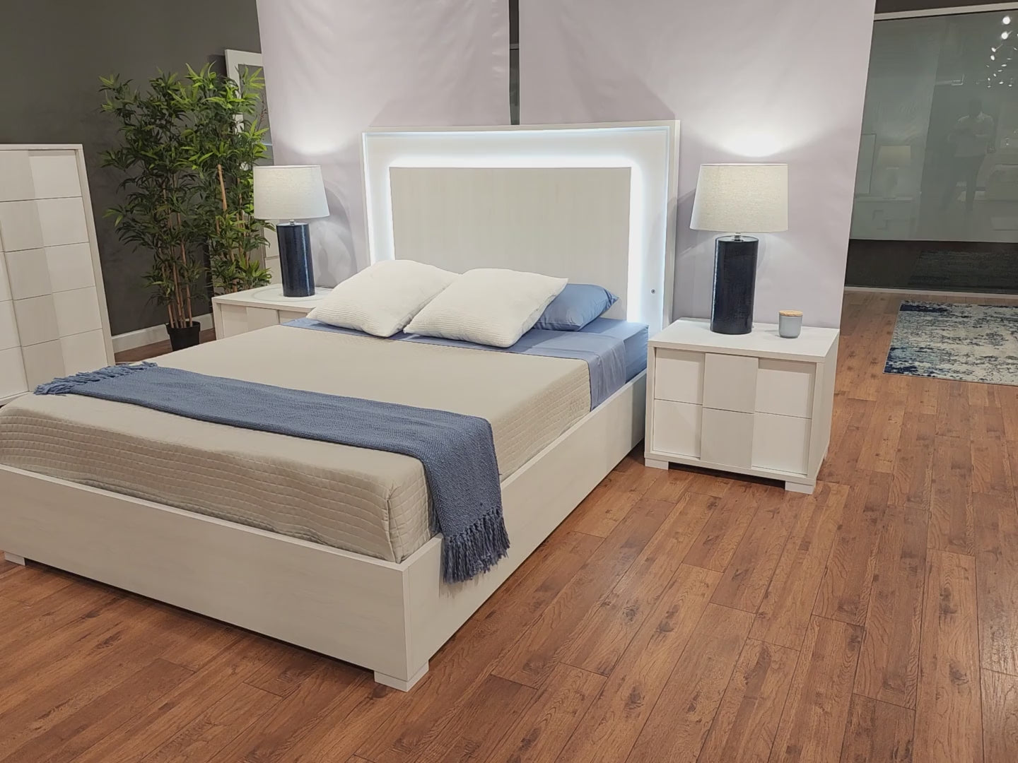 TOWER COLLECTION BEDROOM SET AVAILABLE IN QUEEN AND KING SIZES AS 4 PC OR 5 PC SETS
