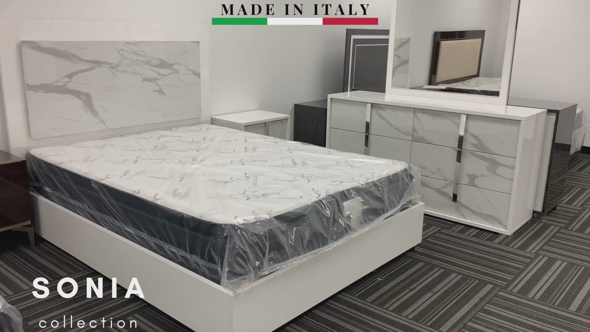 SONIA BEDROOM COLLECTION AVAILABLE IN QUEEN AND KING SIZES AS 4 PC OR 5 PC SETS