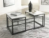 T182-13 COCKTAIL TABLE AND 2 END TABLES
