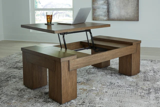 T763-9 LIFT TOP COCKTAIL TABLE