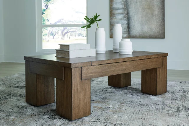 T763-9 LIFT TOP COCKTAIL TABLE