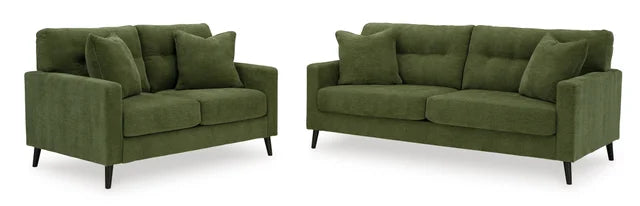 ASHLEY 261-07 OLIVE SOFA AND LOVESEAT SET