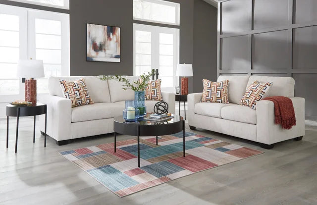 ASHLEY 243-05 SOFA AND LOVESEAT SET IN STONE COLOR