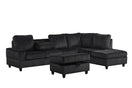 Switch 48 HEIGHTS BLACK REVERSIBLE SECTIONAL + OTTOMAN SET 2 image